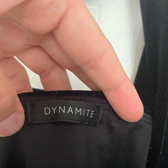 Dynamite Velvet Black Halter Top - Picture 4 of 8